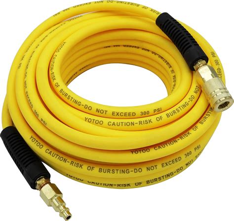 YOTOO Hybrid Air Hose 1 4 Inch By 50 Feet 300 PSI Heavy Duty