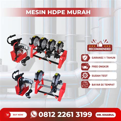 Jual Mesin Penyambung Pipa Hdpe Inch Mesin Las Pipa Hdpe Mm