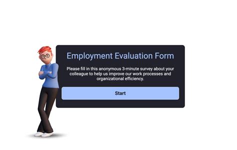 Employment Evaluation Form Template Visme