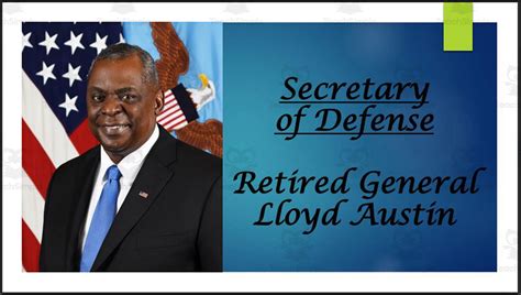 Secretary of Defense Lloyd Austin Biography PowerPoint by Teach Simple