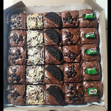 Jual BROSUR BROWNIES SEKAT FUDGY BROWNIES HOMEMADE BAKUL NASI