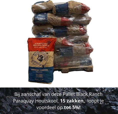 Pallet Black Ranch Paraquay Houtskool Zakken Bol