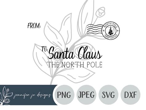 Letter To Santa Svg Santa Letter Svg Santa Mail Svg Etsy