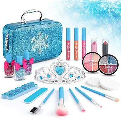 Frozen Princesa Juego De Maquillaje Lavable Set Para Niñas 3 4 5 6 7 8