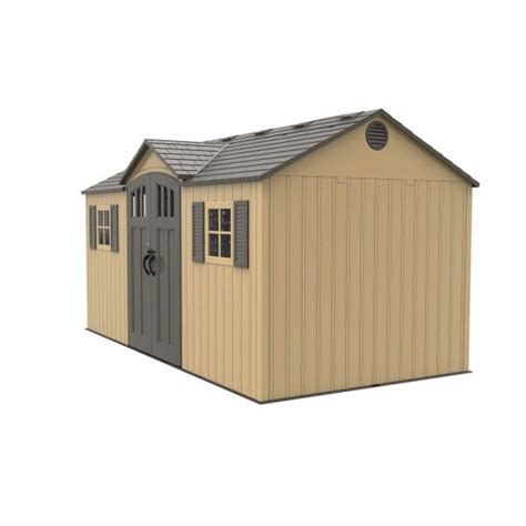 Lifetime 15x8 Ft Outdoor Storage Shed Kit Dual Entry 60079 Shed