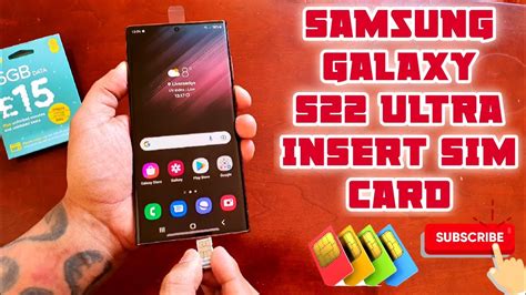 Samsung Galaxy S Ultra How To Insert Duel Sim Cards Youtube