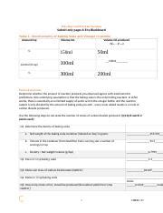 Determining Stoichiometry Of Baking Soda And Vinegar Post Lab Course