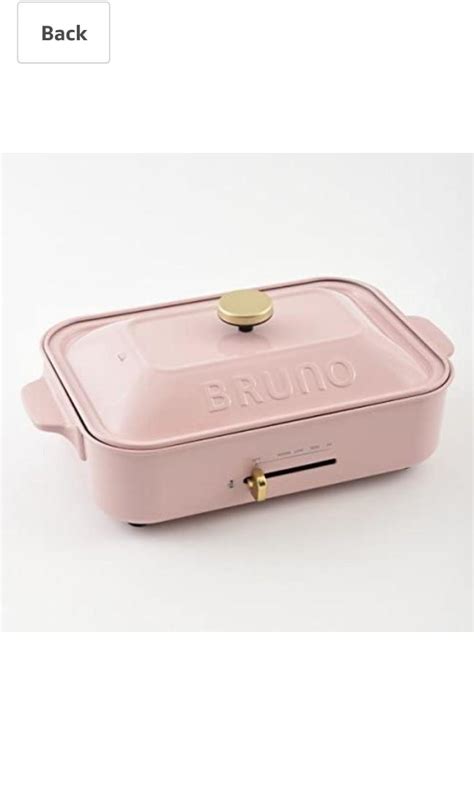 Bruno Compact Hot Plate Electric Griddles Steamer Set Of Pink Ceramic