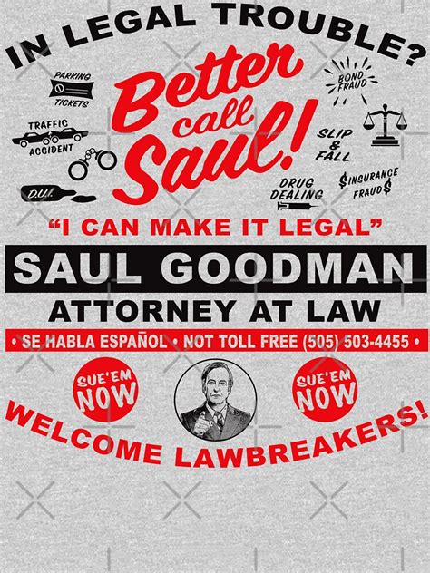 Better Call Saul T Shirts In Legal Trouble Better Call Saul Classic T