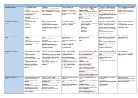 Tabla Bacterias 1 0 Medtillos Udocz