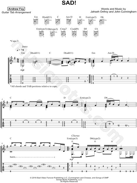 Guitar Chords For Sad Songs