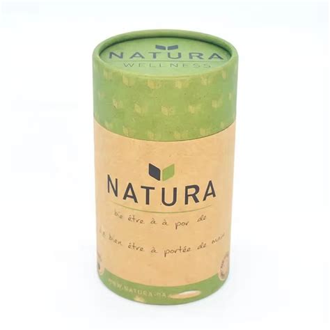 Supply Biodegradable Eco Friendly Food Grade Kraft Tea Cylinder Paper Tube Box Wholesale Factory