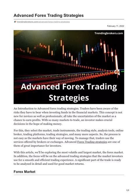 PPT Advanced Forex Trading Strategies PowerPoint Presentation Free