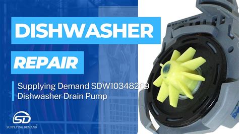 How To Install Supplying Demand Sdw Dishwasher Drain Pump Youtube