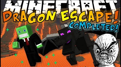 Minecraft Dragon Escape Mini Game Completed Rage And Funny Moments