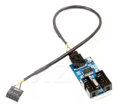 Hub Usb 20 Interno 9 Pinos Splitter Para 2 Conexões 25cm Mercadolivre