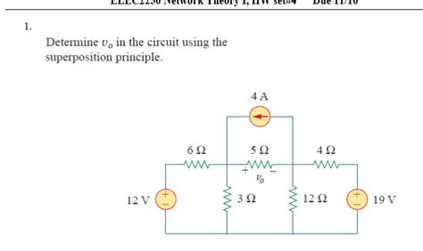 Solved Determine Upsilon 0 In The Circuit Using The