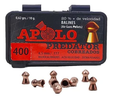 Balines Apolo Cobreados Cal Mm Grains