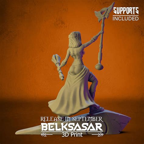 Battle Priestess Nude 3D Model 3D Printable CGTrader