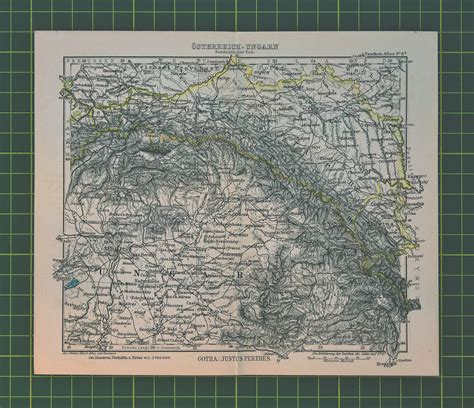 1893 Vintage Map of the Carpathians