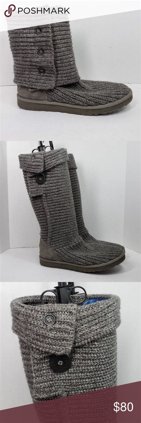 Ugg Classic Cardy Ii Knit Boots Women S Size Ugg Classic Cardy Ii