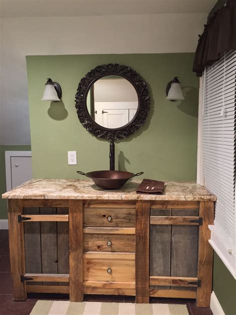 Reclaimed Barnwood Vanity Farmhouse Bathroom Vanity Rustic Bathroom