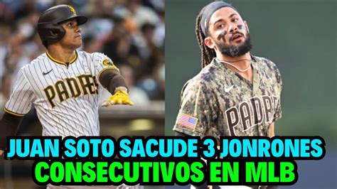 Tatis Jr Muestra Su Velocidad Y Juan Soto Responde Con Enorme Jonron