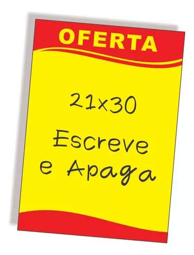 10 Placas Cartaz De Oferta Promoção Preço 21x30 Mercadolivre