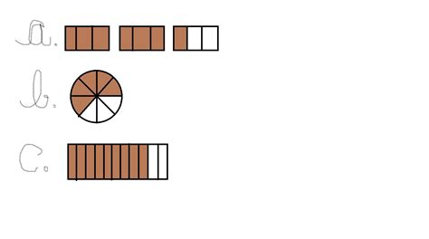 Represente As Frações Abaixo LIBRAIN
