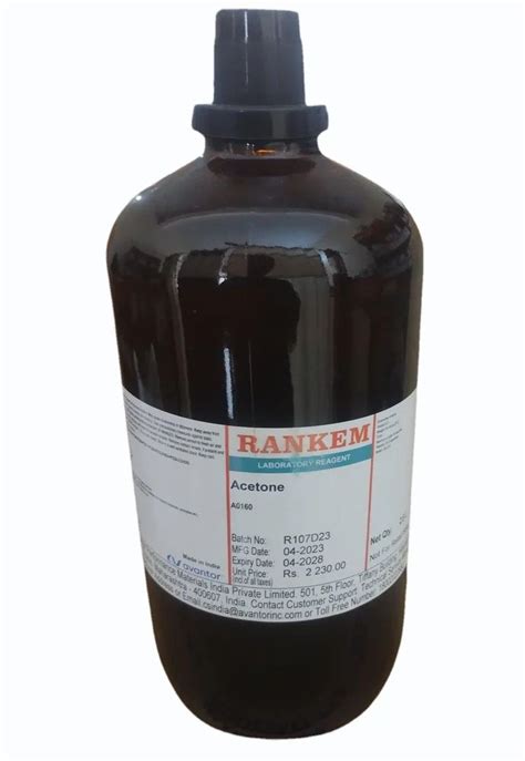 Rankem Laboratory Reagent Acetone A At Rs Kg In Baddi