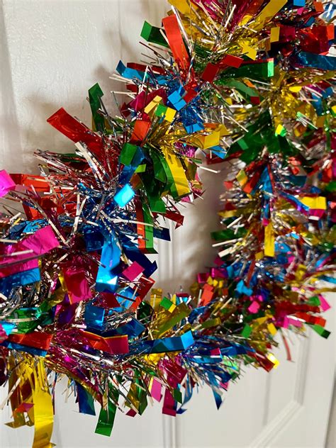 Peace Wreaths For Front Door Peace Sign Wreath Rainbow Peace Etsy