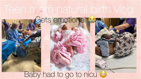 Teen Mom Birth Vlog During A Pandemic Natural Birth No Epidural Gets