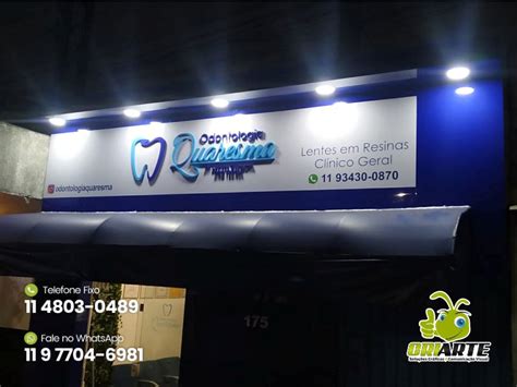 Fachada Personalizada Para Dentista Iluminada Criarte