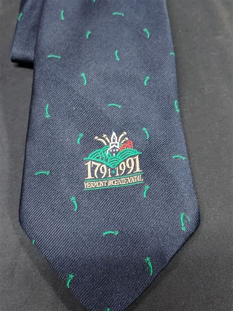 Rare Vintage 1991 VERMONT Bicentennial Neck Tie SCHRE Gem