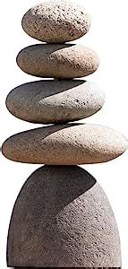 Amazon Small Giant Rock Cairn Inspirational Zen Garden Pile Stones