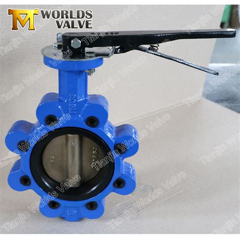 Full Lugged Style Tappedthreaded Holeend Butterfly Valves China Full Lugged Valve And Nylon