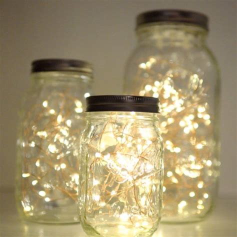 Create Your Mason Jar Fairy Lights In 5 Minutes Mason Jar Fairy Lights Mason Jar Crafts Diy