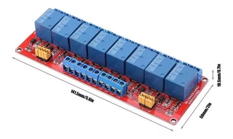 Modulo 8 Relevador Relay 24v Compatible Pic Plc Arduino En Venta En