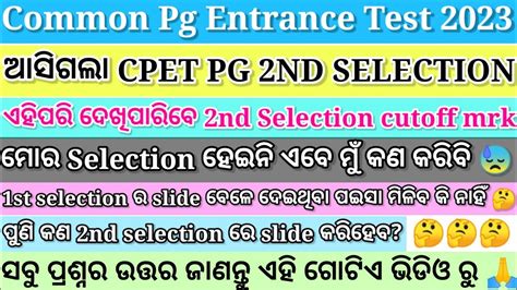 Odisha Pg Admission Common Pg Entrance Test Odisha Pg