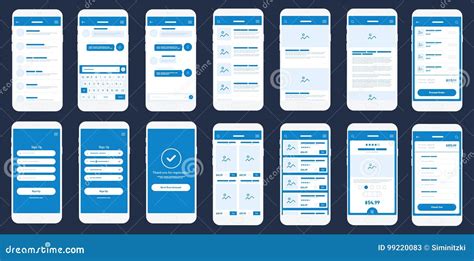 Mobile App Wireframe Ui Kit Detailed Wireframe For Quick Prototyping