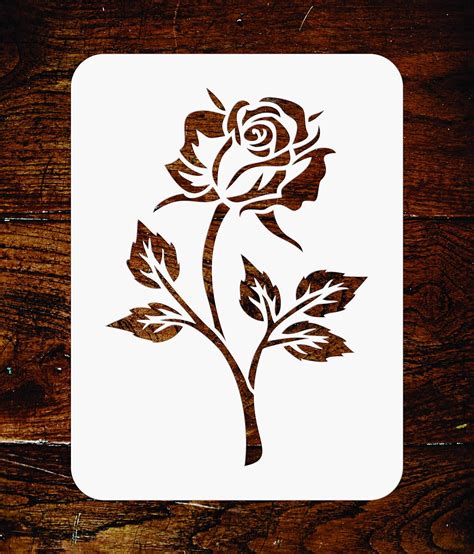 Printable Rose Stencil