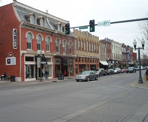 Historic Main Street in Franklin near Nashville, TN