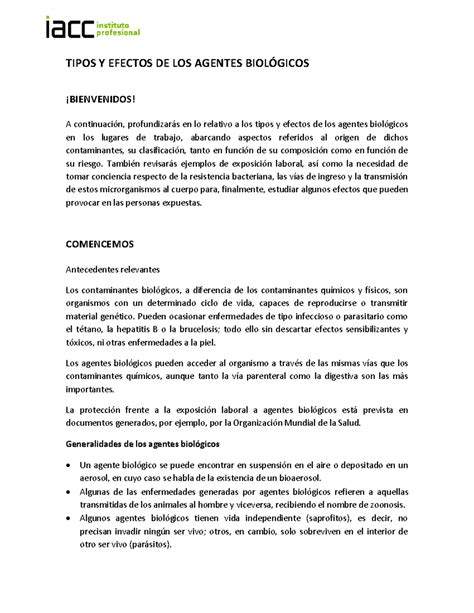 S Notas Profundizacion Higso Des Tipos Y Efectos De Los Agentes