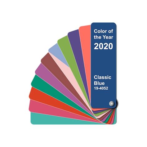 Cambie El Color Del Año A 2020 Muestra De La Paleta De Colores De Tendencia Classic Blue Guía