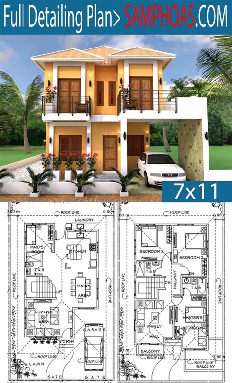 Sketchup Modeling Home Plan 7x11 SamPhoas Plansearch 2 Storey House