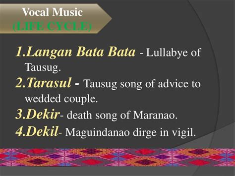 Music of mindanao