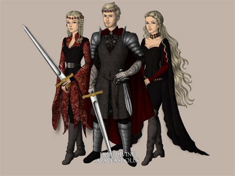 Visenya Aegon And Rhaenys Targaryen By Rabbitthorn On Deviantart