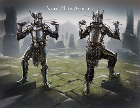 Skyrim Nord Plate Armor Concept Elder Scrolls Elder Scrolls V Skyrim