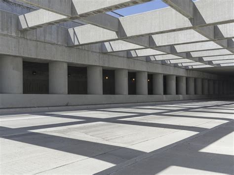 Abstract Brutalist Architecture In Los Angeles California USA HDRi