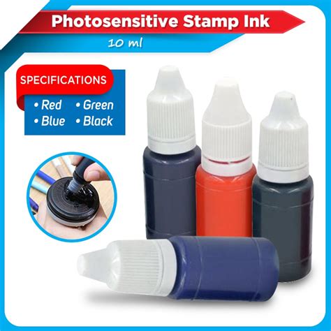 Photosensitive 10ML Flash Ink Stamp Refill | Shopee Philippines